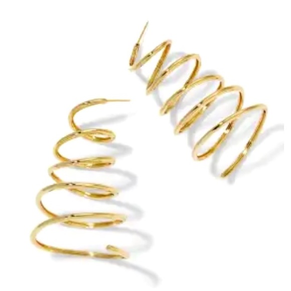 πΊπHPππΊ NWT Cult Gaia Ezlynn Gold Serpentine Earrings - Picture 7 of 16